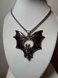 Stainless Steel Bat Necklace