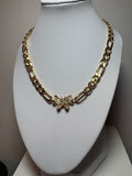 Stainless Steel Gold Butterfly Necklace