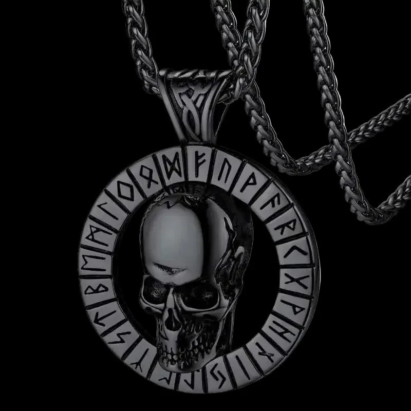 Skull Pendant Necklace – Stainless Steel Gothic Collection
